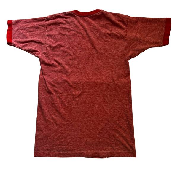 Vintage 70s Red Ringer T-Shirt Oldie but Goodie Size Small/Med - Picture 6 of 9
